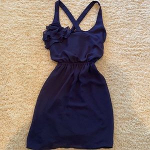 Navy blue mini dress